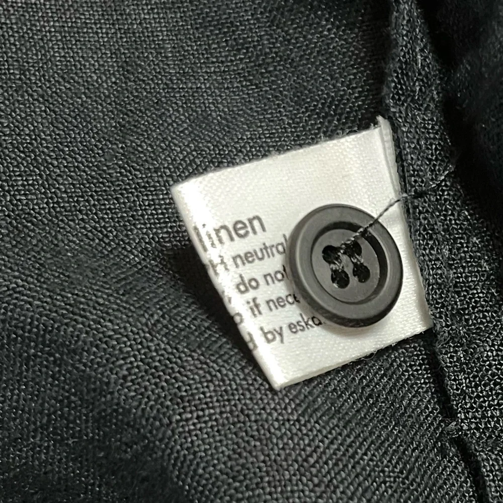 *SOLD* Eskandar 100% Linen 3/4 Sleeve Top (Runs L) - Picture 6 of 7